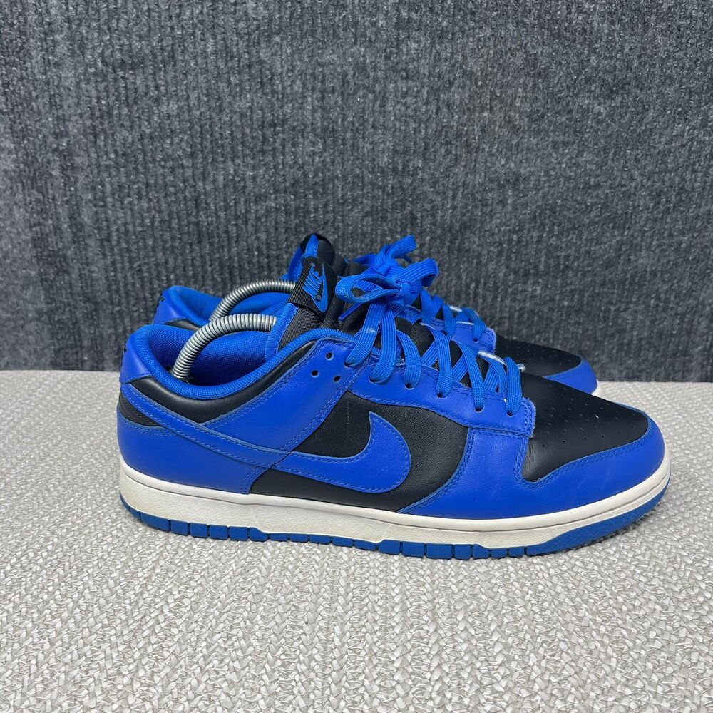Nike Dunk Low Retro Hyper Cobalt Blue Black Shoes Mens 10.5 DD1391-001